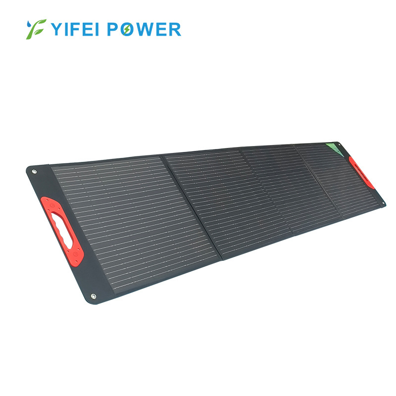 Yifei Power Portable Folding Outdoor Camping 200W Solar Photovoltaic PV Module Foldable Solar Panel