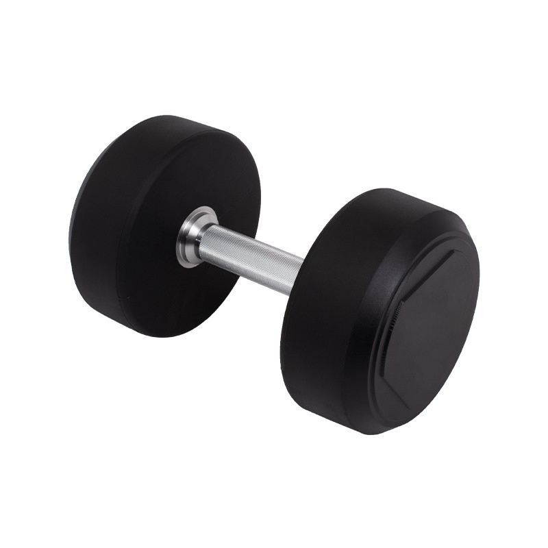 MKAS 50Kg Chrome Cpu Convex Triangle Sport Weight Lifting Pu Round Metal Dumbbell Set Commercial Training Dumbbell