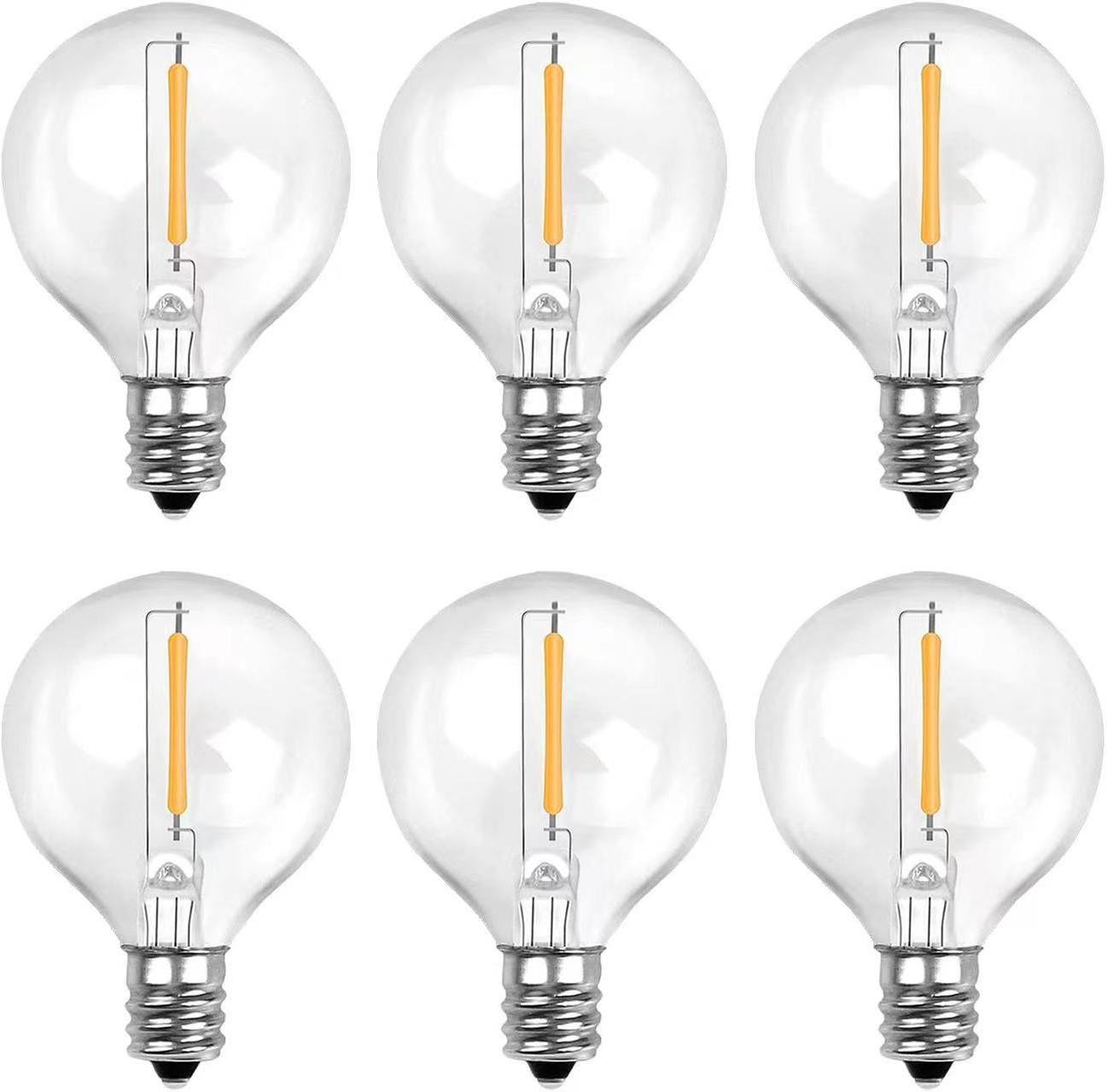 Edison LED light bulb retro light G40 E12 E14 small screw mouth courtyard decoration