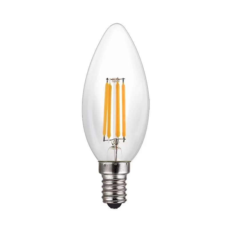 Edison LED filament bulb C35  transparent glass retro American energy-saving lighting tungsten filament e27 base