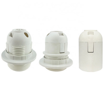 lighting accessories e27 lamp holder fully threaded screw locking device M10 plastic tooth E27 plastic lamp holder