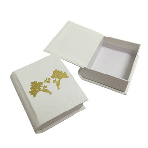 Custom logo classical handmade gift paper packaging box fake book hard cover magnetic storage box