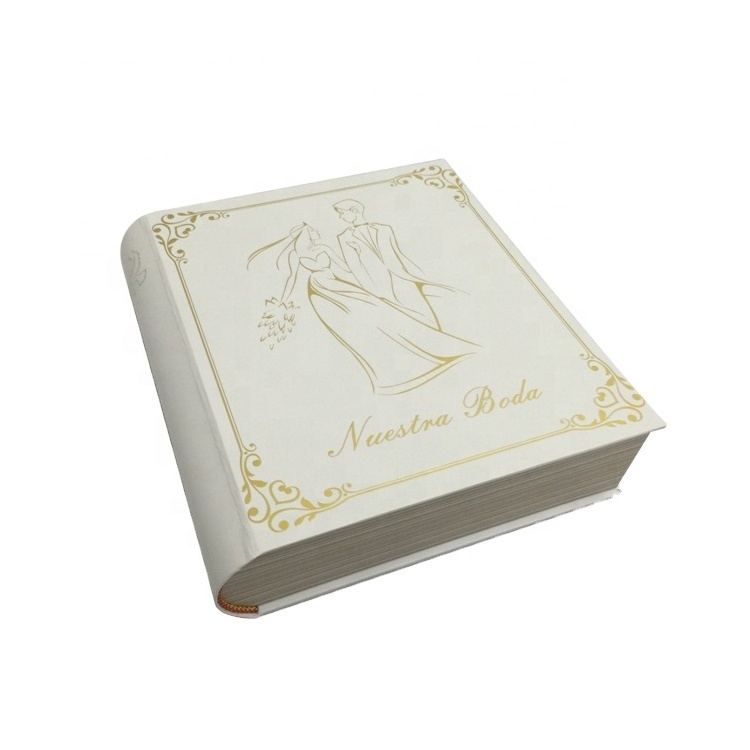 Custom logo classical handmade gift paper packaging box fake book hard cover magnetic storage box