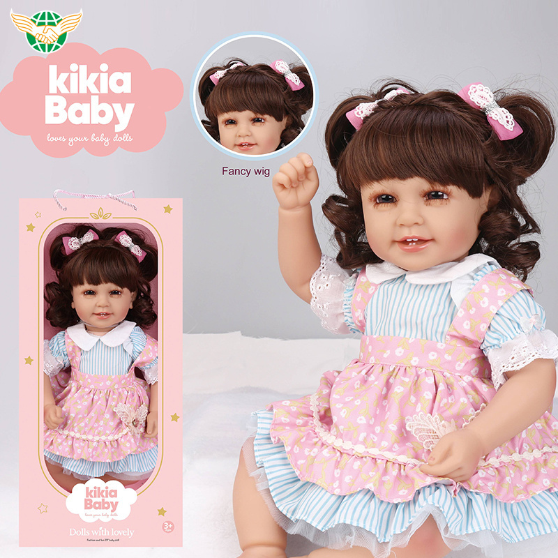 Beautiful 50cm real lovely reborn doll free reborn dolls kit silicone baby dolls for girls baby toy