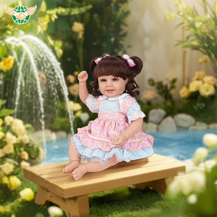 Beautiful 50cm real lovely reborn doll free reborn dolls kit silicone baby dolls for girls baby toy