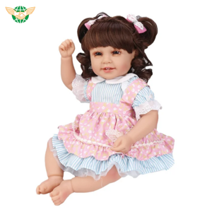 Beautiful 50cm real lovely reborn doll free reborn dolls kit silicone baby dolls for girls baby toy