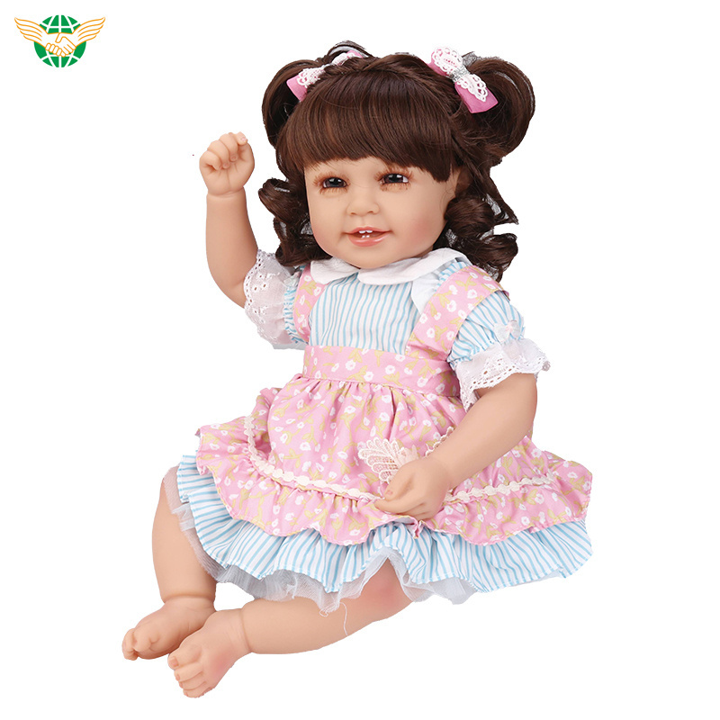 Beautiful 50cm real lovely reborn doll free reborn dolls kit silicone baby dolls for girls baby toy BestSuppliers