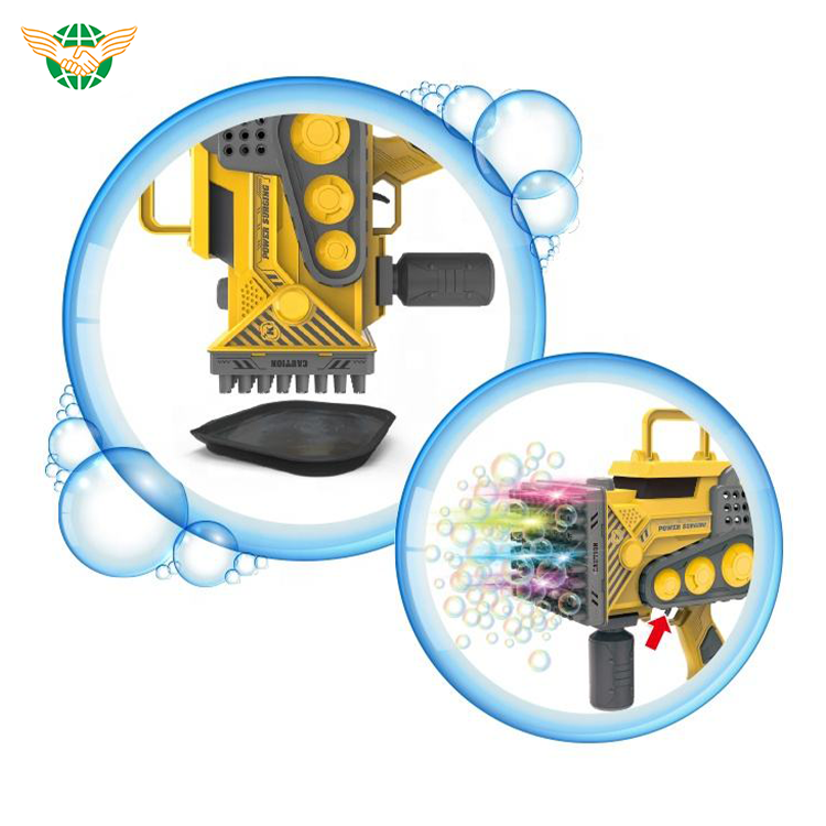 Electric 80 Holes Soap Toy Bubble Gun Cartoon Kid Bubble Toy Fancy Construction Truck Shape Bubble Gun