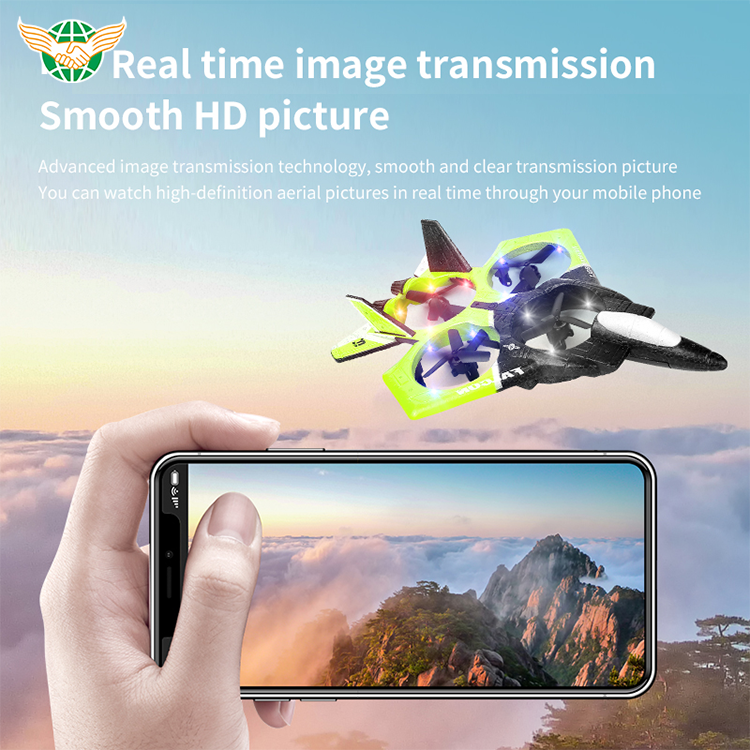 New 2.4G Epp Rc Airplane Foam Rc Fighter Aircraft Model Auto Return Dual Control Flying Toy Camera  Rc Plane