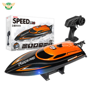 2.4G Remote Controlled 180 Degree Flip 25KM/H High Speed Electric RC Racing Boat for Pools, Lakes and Outdoor Adventure