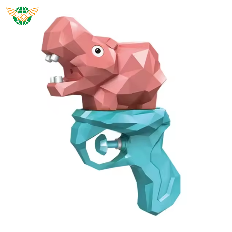 Cute Box Hippo Small Water Gun for Kids Summer Outdoor Play with Pool Beach Toy Spray for Water Fun