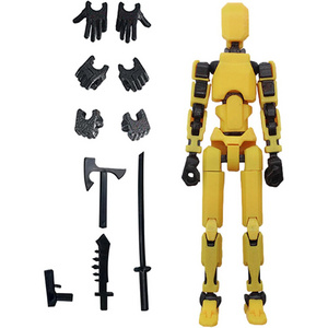 Plastic Fabrication 3d Printed Robots Multi-Joint Action Figure 3d Printed Creative Kids Mini Toys 13 Articulated Figure Toy