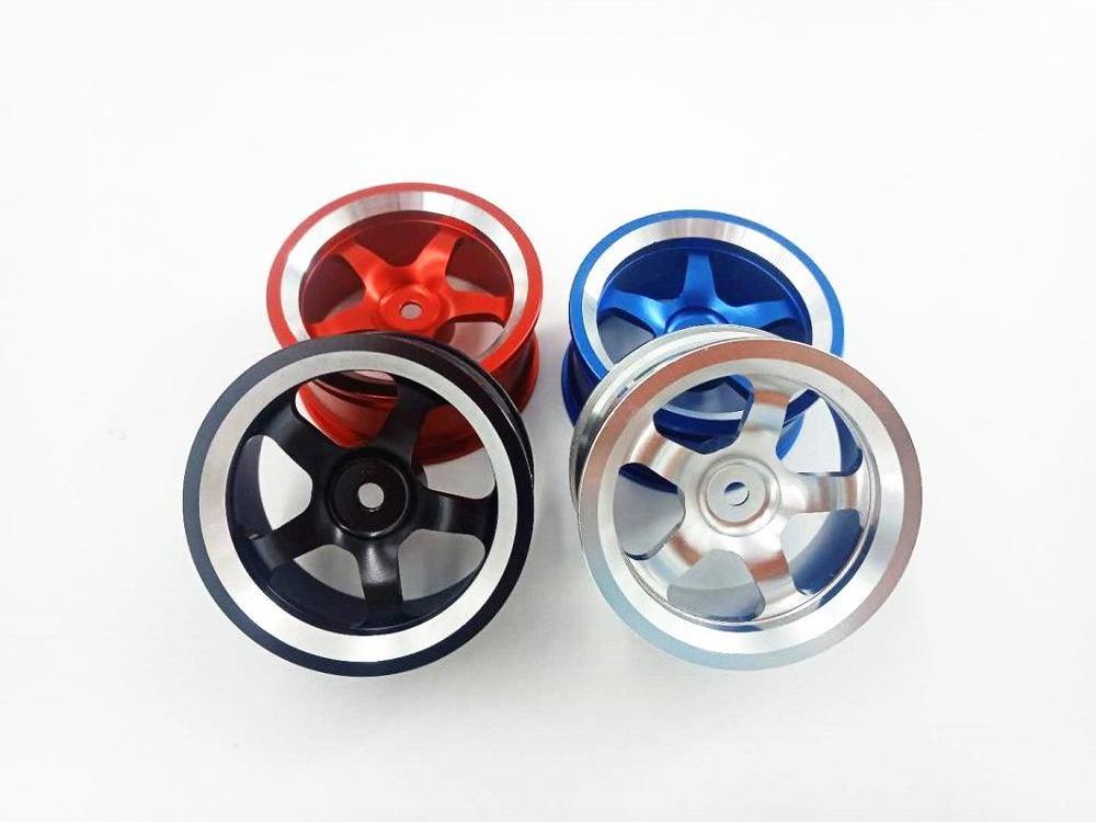 4Pcs RC Aluminum Alloy Metal Wheel Rim Offset For HPI HSP Sakura 1/10 Scale Model On-Road Remote Control Car Tires 94123 94122