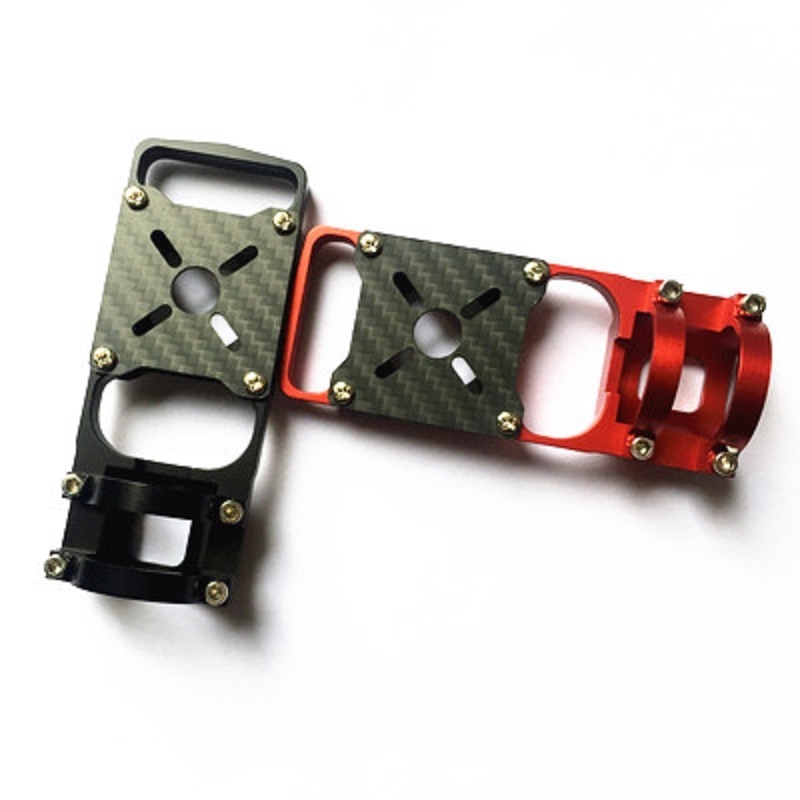 20mm 22mm 25mm Carbon Fiber Pipe Motor Mount Base Aluminum Support Frame Spare Parts for RC Plant Agriculture UAV Drone