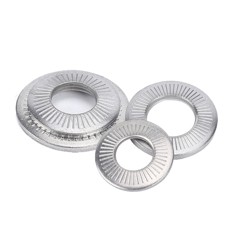 Precision M3 M6 M8 Plain Stainless Steel Fender Metal Spring Self Locking Nylon Flat Washer For Screw