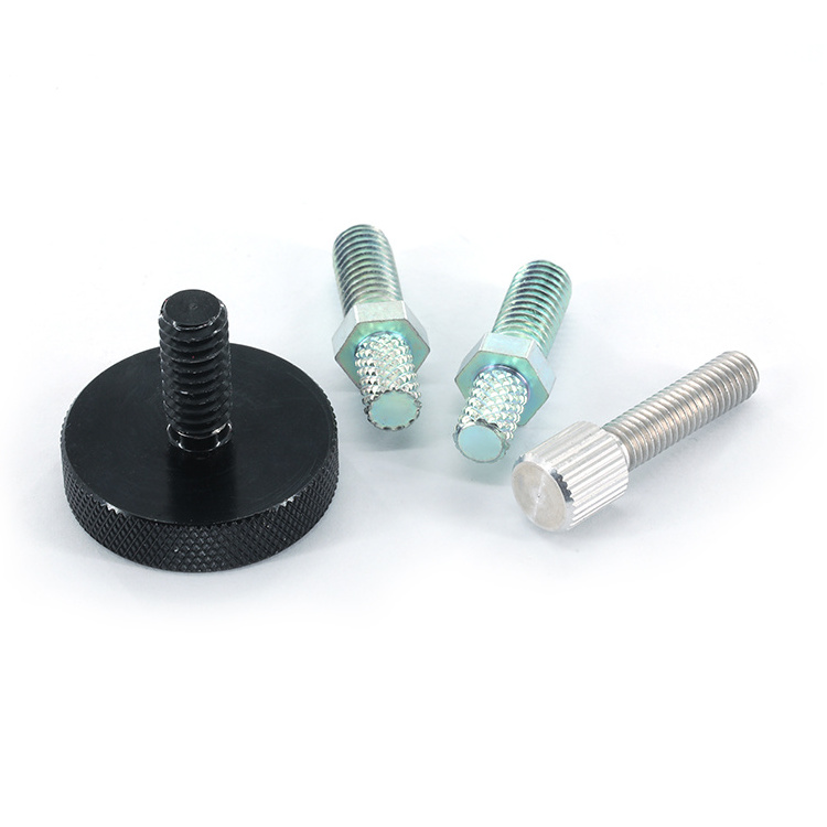 stainless steel knurled knob thumb screws brass 1/4''m2 m3 m4 m5 m6 m8 5/16 18 key drive thread nut thumb screw