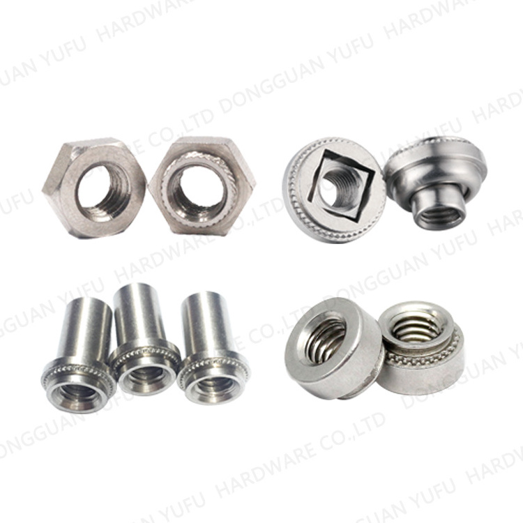 floating 3mm 10mm clinch nut manufacturer countersunk  round knurled head press nuts self lock clinch bolt and nut