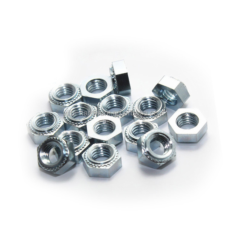 floating 3mm 10mm clinch nut manufacturer countersunk  round knurled head press nuts self lock clinch bolt and nut