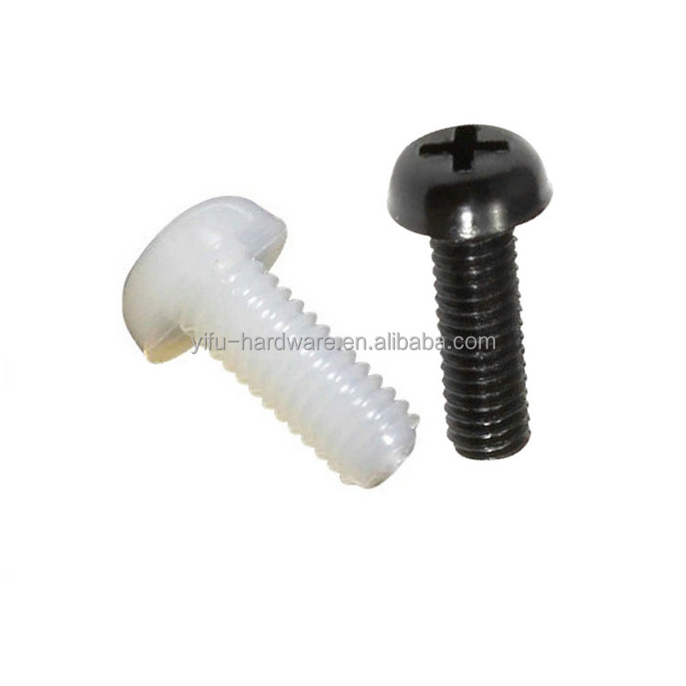 Clear Acrylic/nylon Screws  M3 M4 M5 M6  Cross Recessed Pan Round Head Transparent Acrylic Bolt Screw