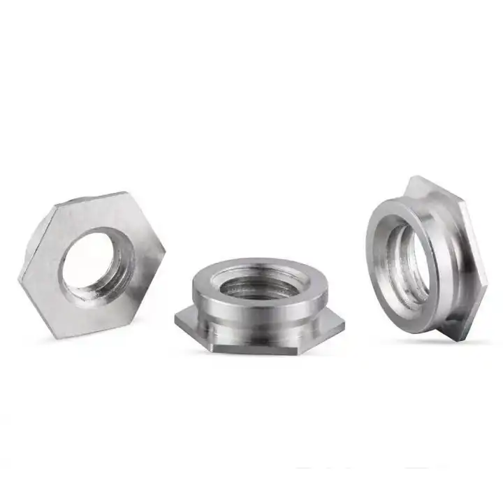 M3 304 Stainless Steel Passivated Polished Plain Hex Flush Flare In Embedded Self Clinching Insert Nut For Metal Sheet Industry