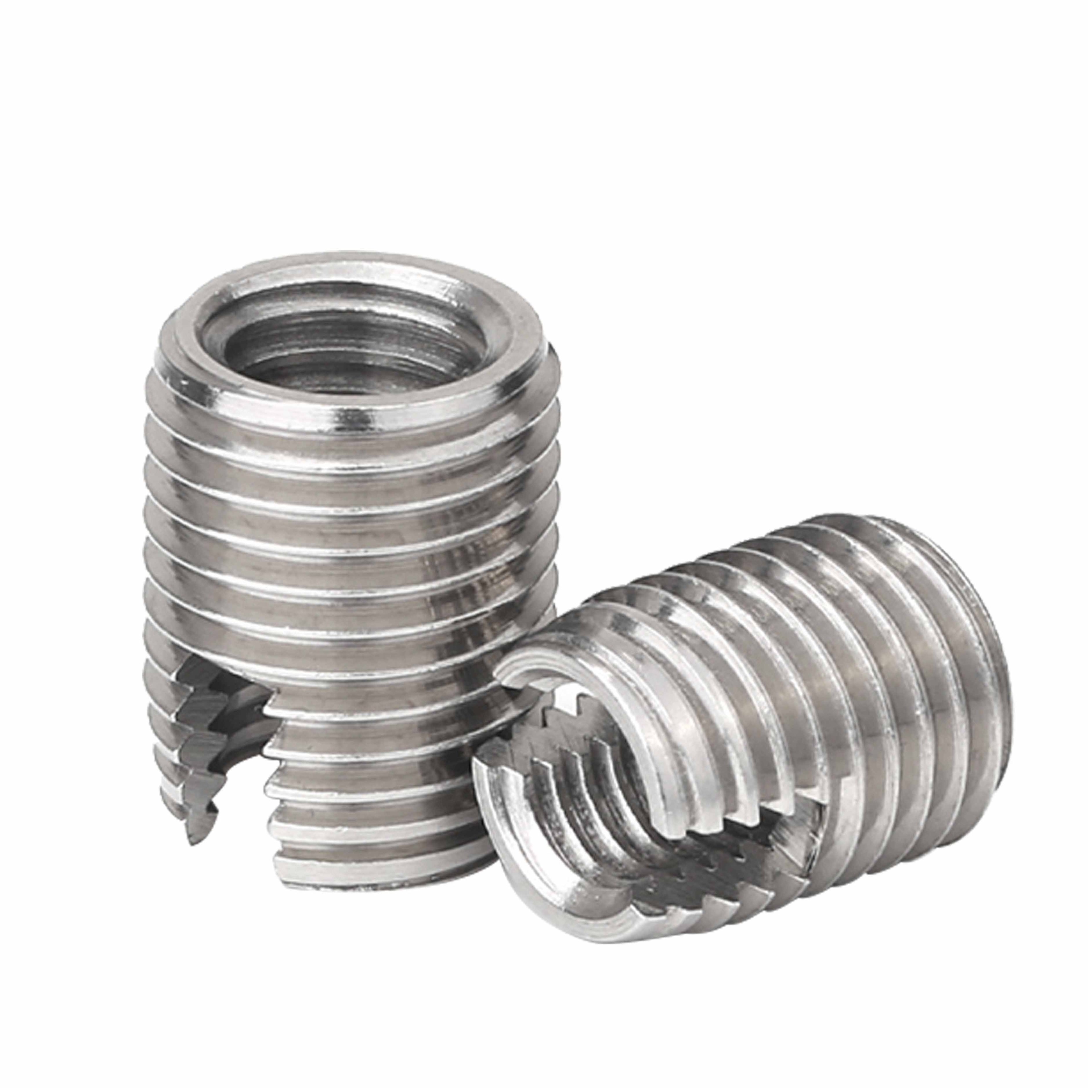 Custom Stainless Steel Screw Repair Tool Inner Self Tapping Threaded Insert Slotted Helical Repair Insert  Self Tapping Insert