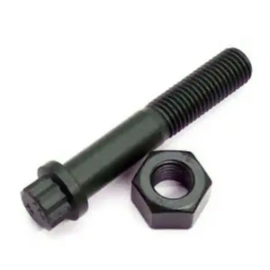 M5 M7 M12 Factory Price Good Quality Carbon Steel Mild Steel A193 B7 B8 B8m Black Oxide 12 Point Flange Head Bolt With Nut