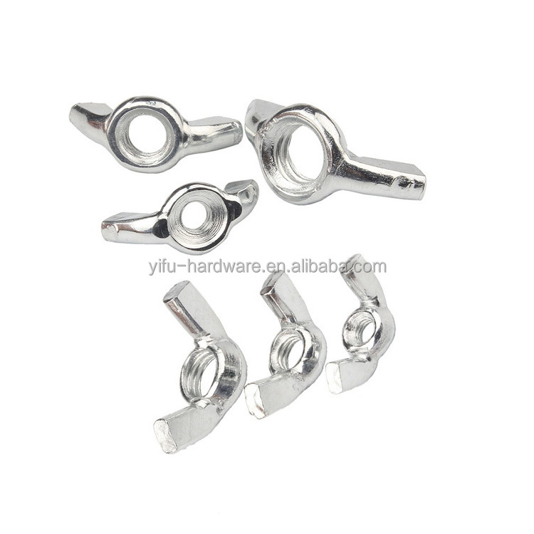 Fasteners Factory 304 Stainless Steel Butterfly Bolt Din315 Dish Sheep Horn Nut Galvanized Butterfly Nut