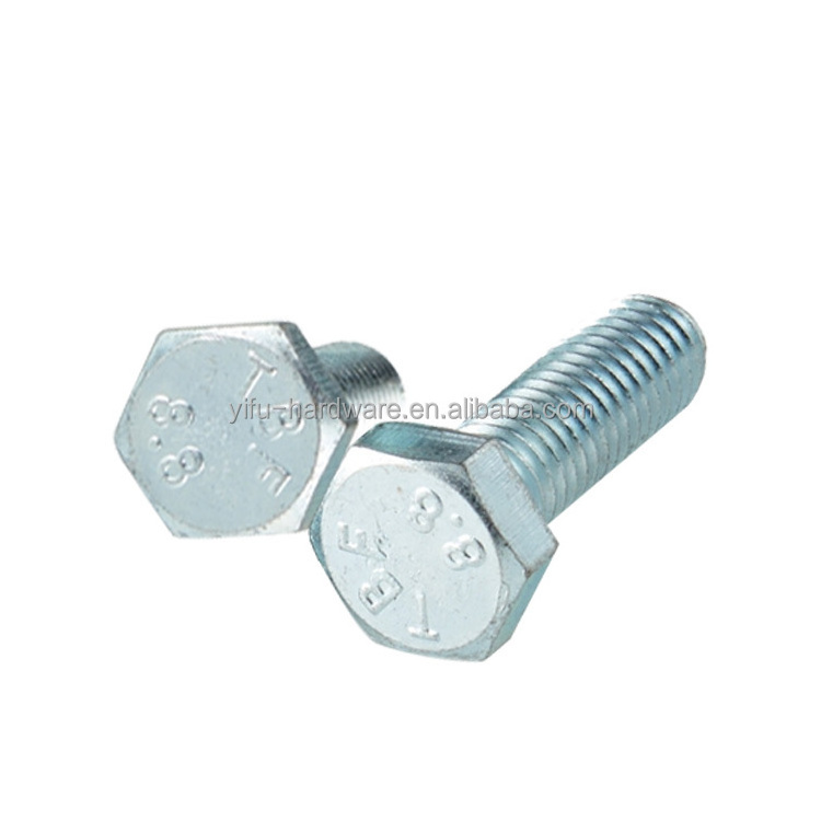 Hex Bolt Screw Factory Price Customized Wholesale High Strength Metric M6 M7 M8 M9 M15 M17 M20 304 316 Stainless Steel Hex Bolt