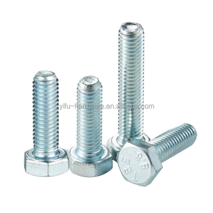 Hex Bolt Screw Factory Price Customized Wholesale High Strength Metric M6 M7 M8 M9 M15 M17 M20 304 316 Stainless Steel Hex Bolt