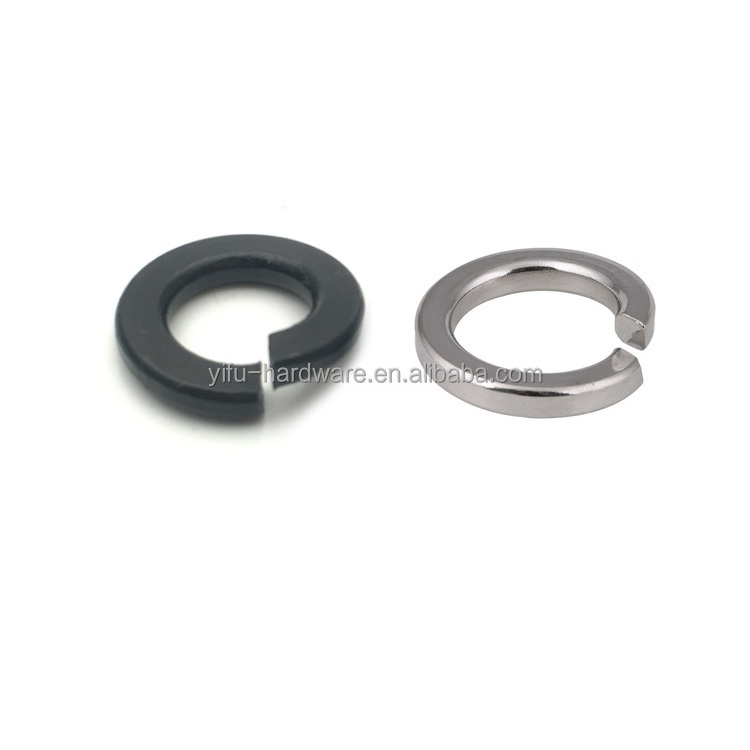 Customized Din 127 M4 M12 Copper Self Locking Ptfe Zinc Carbon Steel Stainless Steel Thick Round Square Flat Split Spring Washer