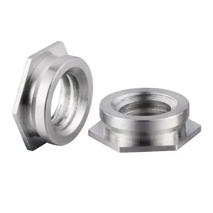 M3 304 Stainless Steel Passivated Polished Plain Hex Flush Flare In Embedded Self Clinching Insert Nut For Metal Sheet Industry