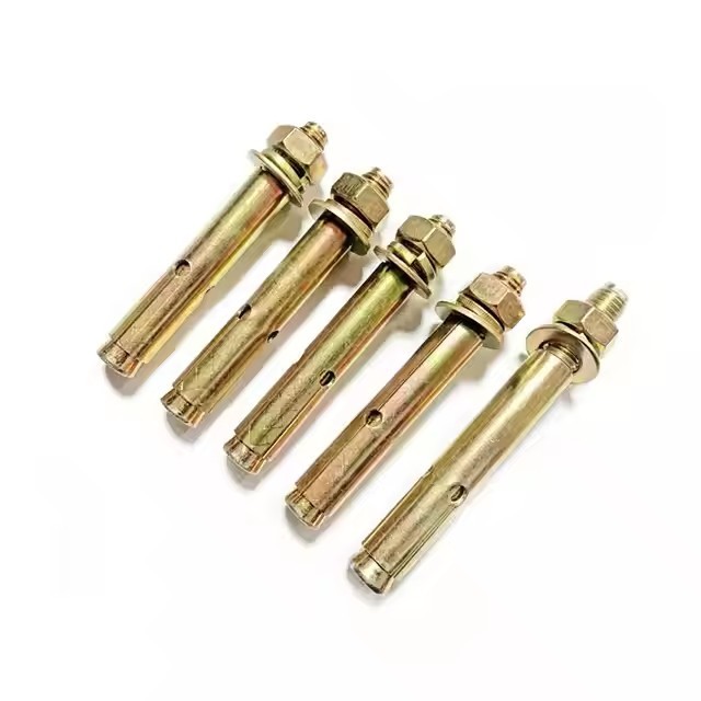 Yellow Zinc Plated Expansion Screw Bolt Hex Concrete Anchor Bolt