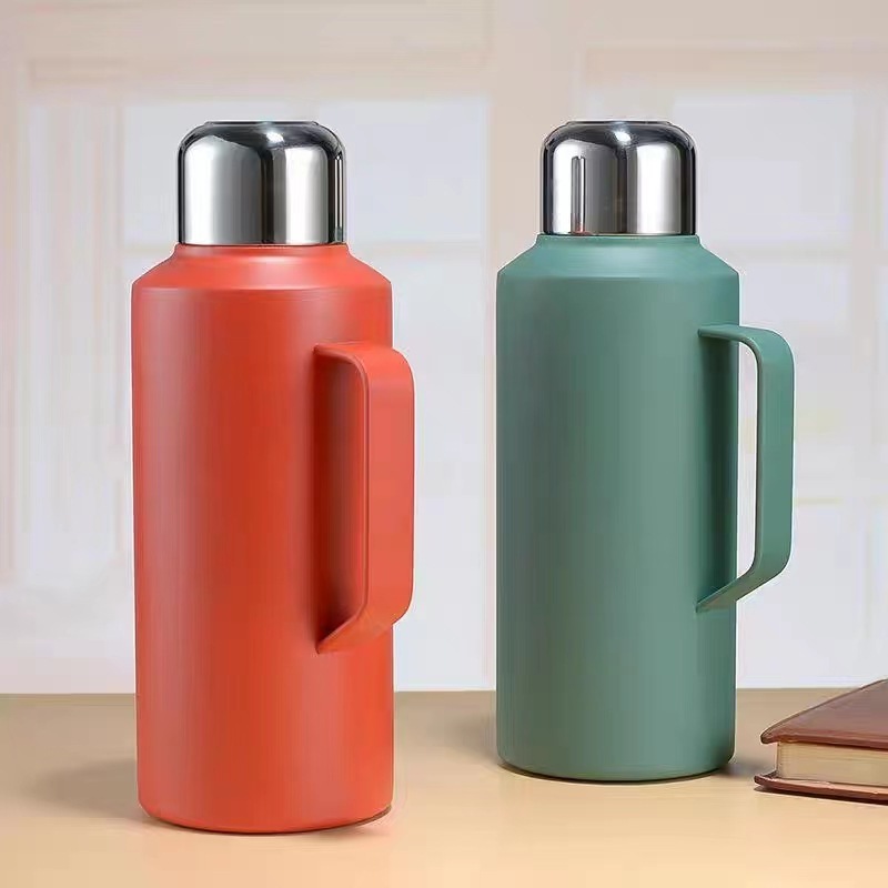 Large Capacity Wholesale Double Wall Stainless Steel 316 1000ml Thermos Outdoor Vacuum Travel Flask With Handle And Lids