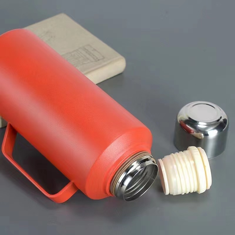 Large Capacity Wholesale Double Wall Stainless Steel 316 1000ml Thermos Outdoor Vacuum Travel Flask With Handle And Lids