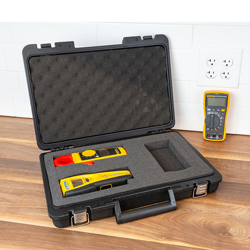 Metal Tool Box Set Mechanic Universal Hard Carrying Case with Premium Kaizen Pick and Pluck Foam Case Bag