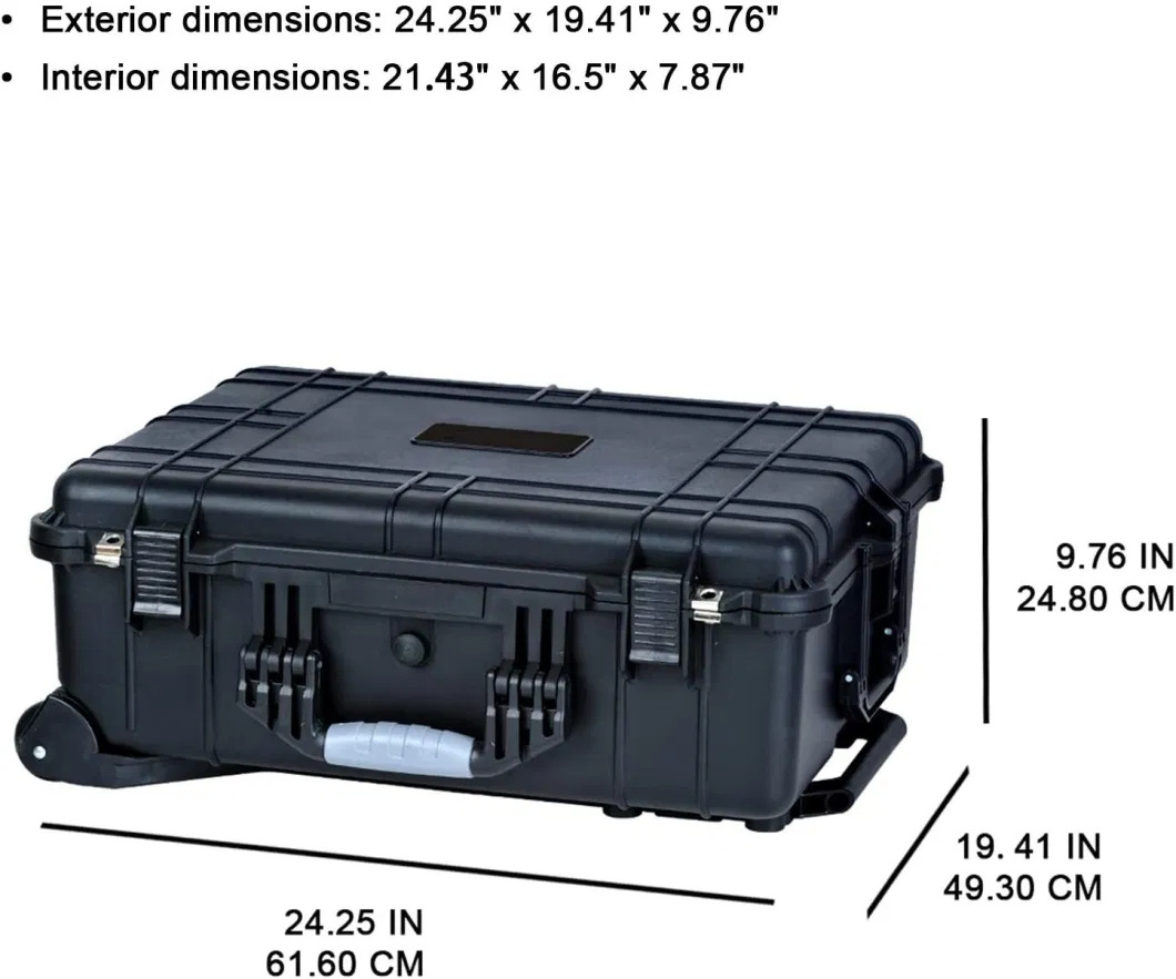 Hard Case Plastic Carry Box Equipment Instrument Tool Container Plastic Equipment Trolley Case