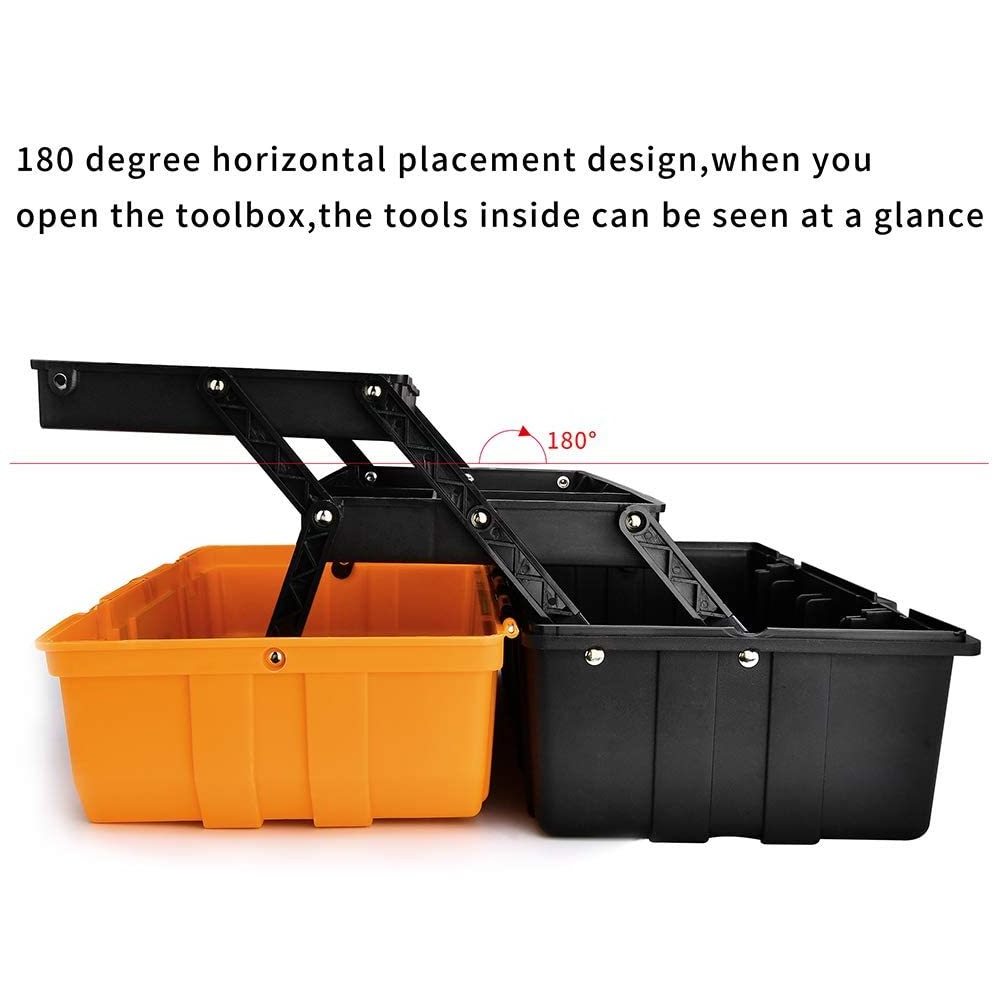 Three-Layer Plastic Storage Box Tool Box Sewing Box Organizer Multipurpose Organizer and Portable Handled Storage Case