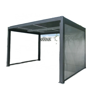 Lawn and garden gazebo 13x13 pergola louvered European standard powder coated aluminum