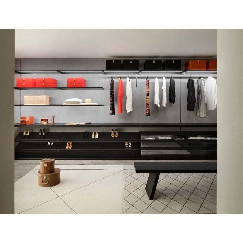 Exclusive walk in closet design plans Customized small walk in wardrobe for clothes storage