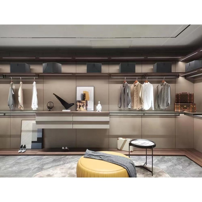 Exclusive walk in closet design plans Customized small walk in wardrobe for clothes storage