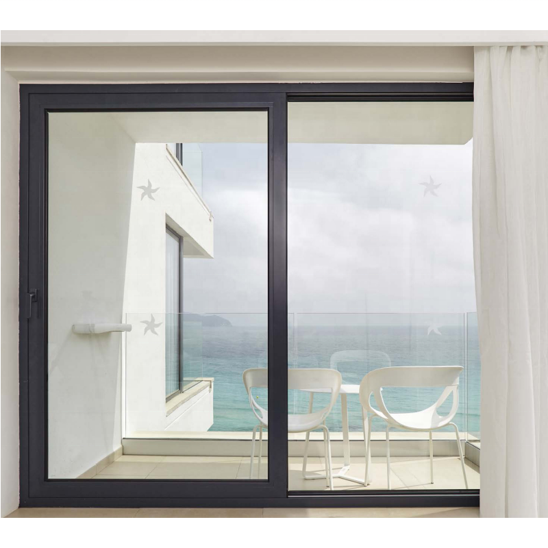 Heavy Duty Exterior interior Glass Slide Door system Soundproof thermal break Patio  Aluminum Sliding Glass Doors