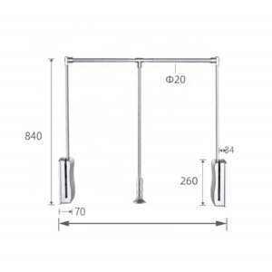 Storage fittings pull down wardrobe lift hanger disassembly closet rod