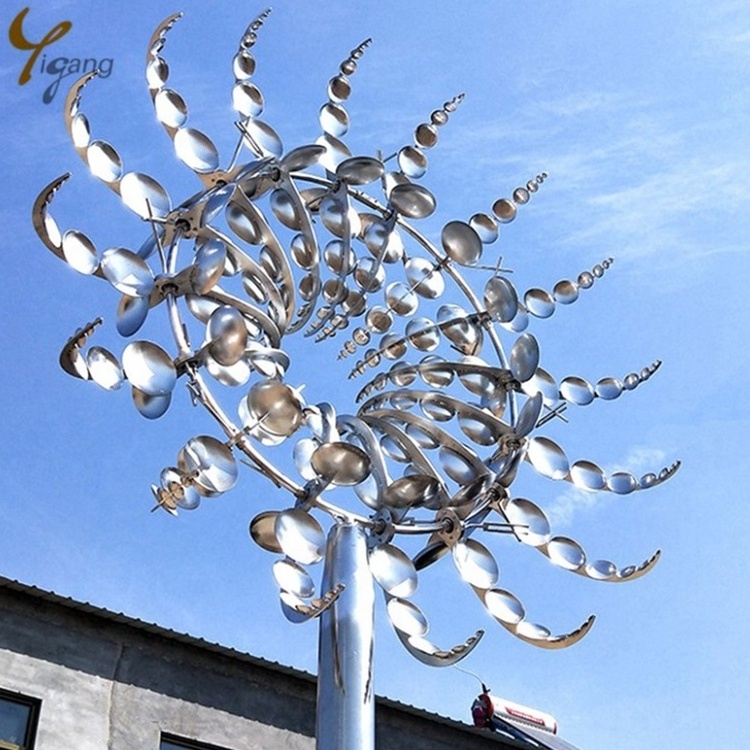 Stainless Steel Garden Wind Spinner Kinetic Sculpture