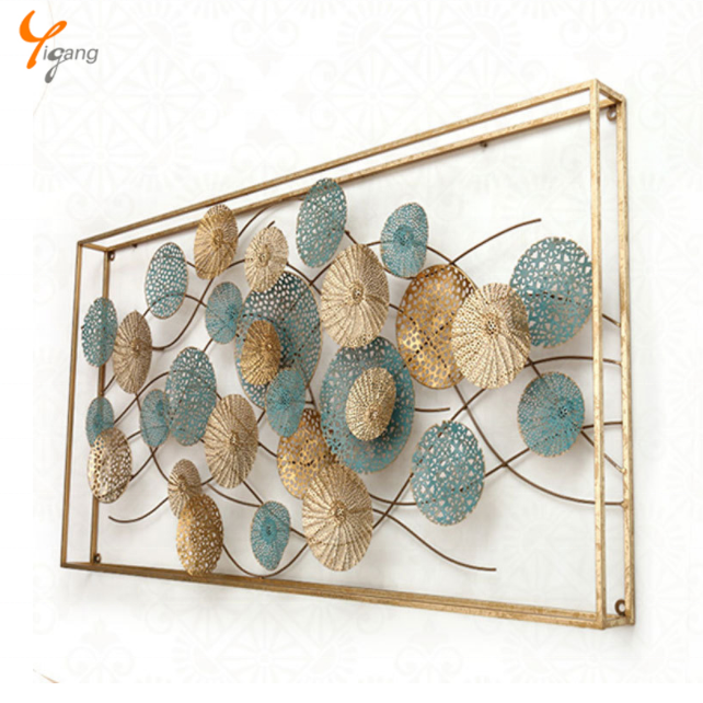 3D flower metal wall decor wall hanging metal flower