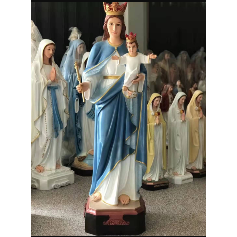 Life Size Outdoor Religious Catholic Resin Virgin Mary Statue Fiberglass Mary Statue