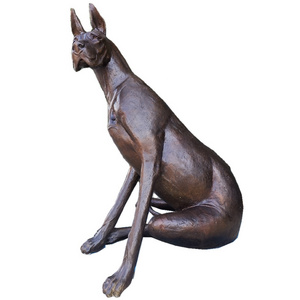 Custom Life Size Natural Statue Animal Dog Bronze Sculpture