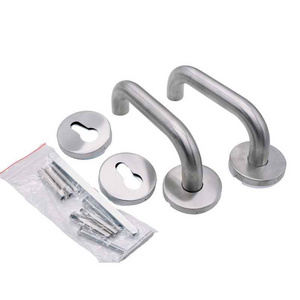 Modern Interior Door Handle for Bedroom Stainless Steel for Wooden Metal Steel Silver Finish Door & Window Handles 2 Years YIGE