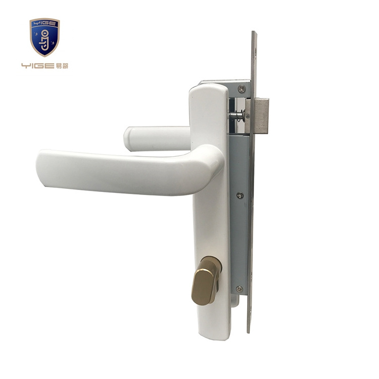 High quality double safe washroom bathroom door lock set for pvc door aluminium lock set