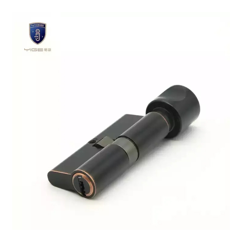 Simple design Profile Solid Aluminum alloy black Single Open Lock Cylinder