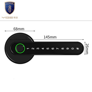 Indoor wooden door office room bedroom hand lock electronic code door intelligent lock household all fingerprint lock